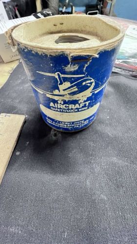 Vintage can of aircraft safety/lock wire