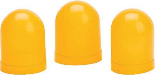 Yellow auto meter 3 piece light bulb cover set