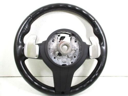 2017 bmw x5 m sport black leather steering wheel w/ shifter paddles oem lkq