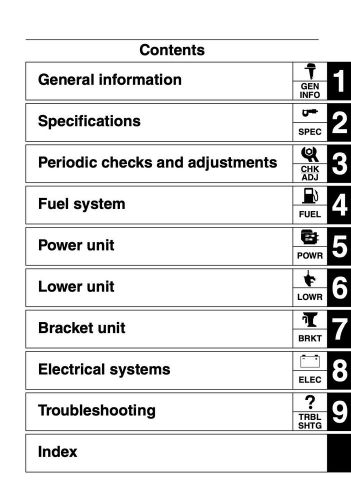 Yamaha f200c lf200 f225c lf225c outboard engine service manual