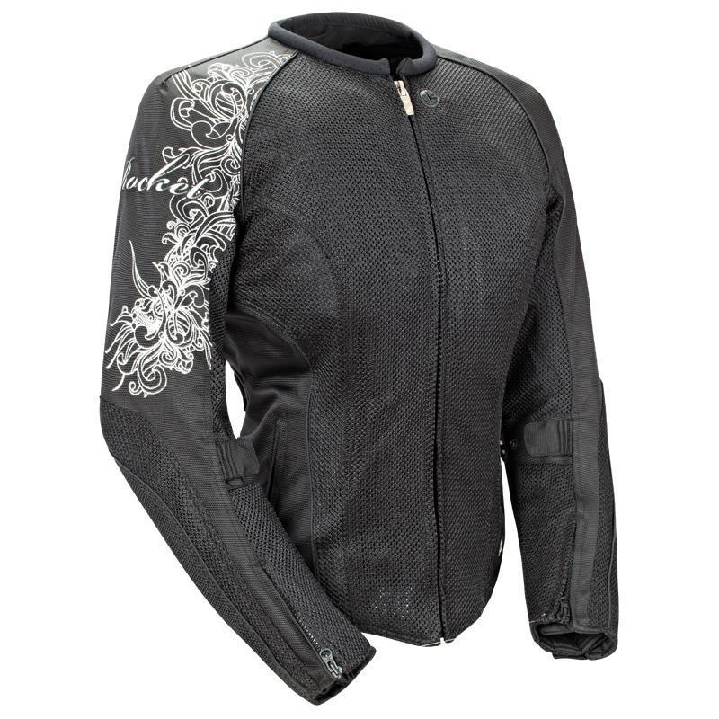 Joe rocket cleo 2.2 women's mesh jacket black sz large  1250-0004