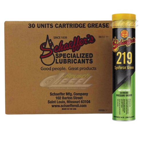 Schaeffer&#039;s oil synforce™ green waterproof grease (30-14oz tubes) #219
