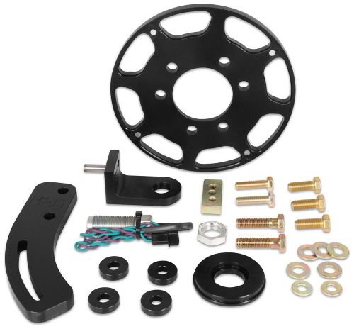 Msd black crank trigger kit chevy small block 7&#034; balancer non-magnetic pickup