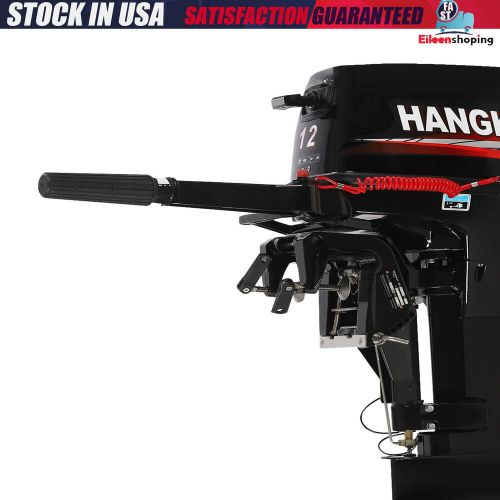 Hangkai 12hp 2 stroke outboard motor gasoline boat engine cdi 169cc water cooled