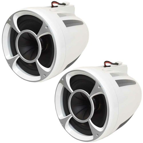 Malibu boat wakeboard tower speakers 6352037.1-wht | rev8 white (pair)
