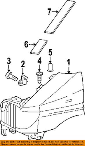 Dodge oem 5104181aa fender