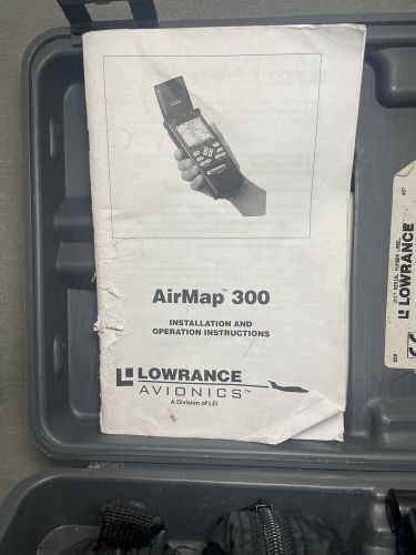 Lowrance avionics airmap 300 12 channel gps bundle with case