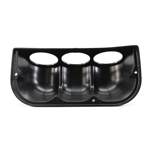 2.36&#034; 60mm triple 3 holes matte black gauge mount holder bracket pod pillar as