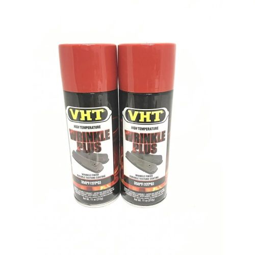 Vht sp204 red wrinkle plus durable texture coating w/ 350°f high temp protection