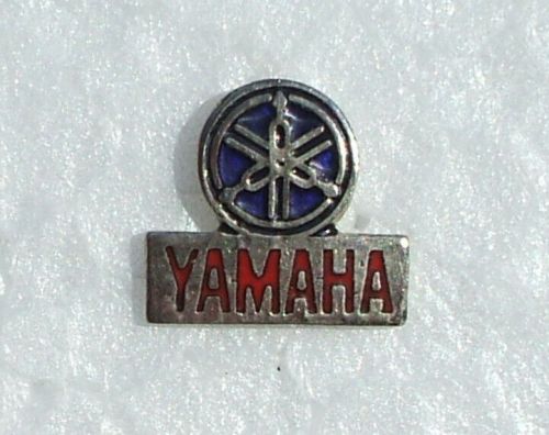 Yamaha motorcycle enamel lapel badge. 10x13mm. butterfly pin fixing