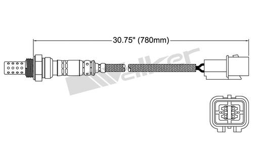 Walker products 250-24242 oxygen sensor