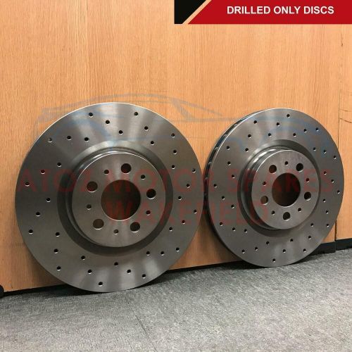 For peugeot 208 gti kinetix front cross drilled brake discs mintex pads 302mm