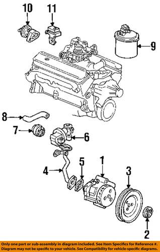 Gm oem 22040805 air pump check valve -gulp/air pump check valve