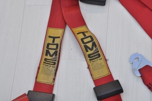 Toms vintage seat belt red racing harness red