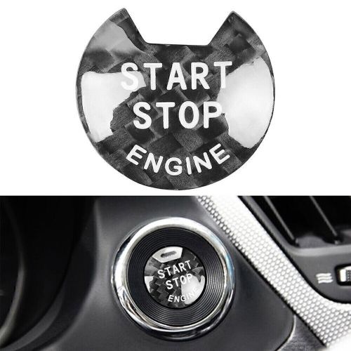 Engine start stop push button cover carbon fiber styel fit nissan infiniti q50