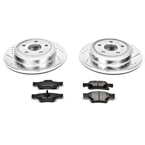 Powerstop rear brake pads and rotors kit for dodge durango 2011-2015