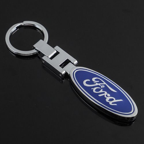 3d metal key chain double sided logo keychain key ring accessories for ford