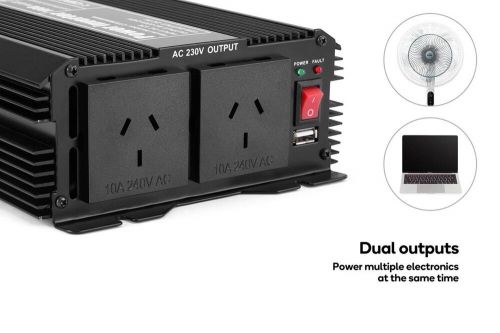 Nnekge 2000w modified sine wave inverter 12v to 240v