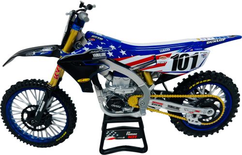 New ray toys yamaha yz450f motocross of nations bike red/blue/yellow eli tomac