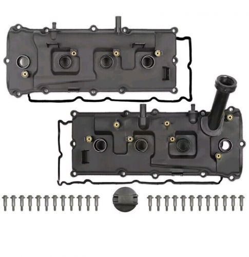 Valve covers set &amp; gaskets for nissan pathfinder armada titan infiniti 5.6l (bb)