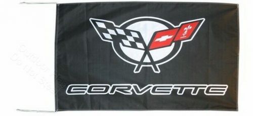 Chevrolet-flag corvette c5 black banner landscape 5 x 3 ft 150 x 90 cm