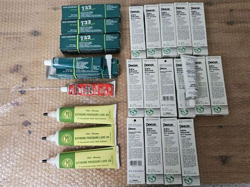 Dow corning rtv732 multi-purpose sealant - 3oz- clear lot (23) sealant devcon