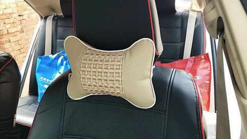 2pcs ice silk breath car seat head neck rest pillow headrest soft cushion