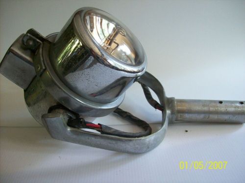 Vintage boat spot light, chris craft ??, 6&#034; long, swivel bracket, used, no res