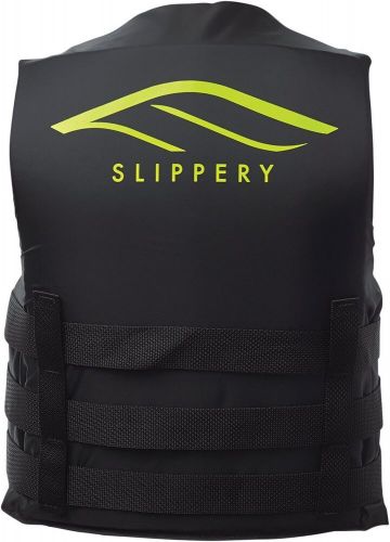 Slippery hydro nylon life vest black/yellow 4xl/plus