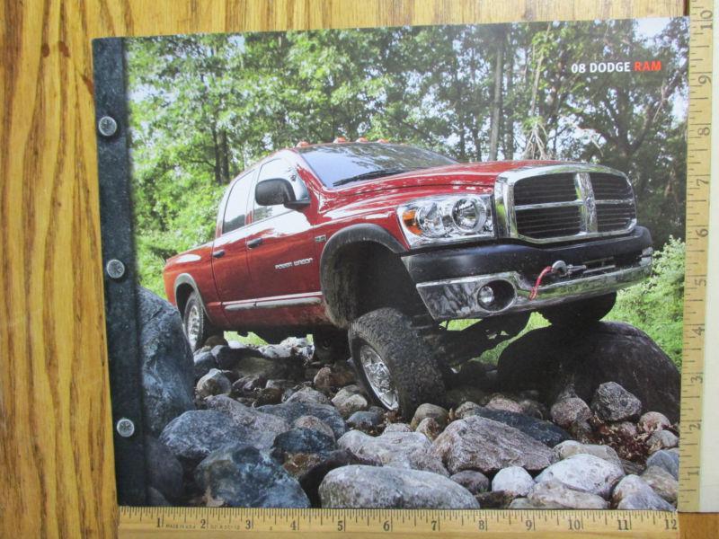 2008 08 dodge ram truck pickup sxt slt power wagon laramie dealer brochure