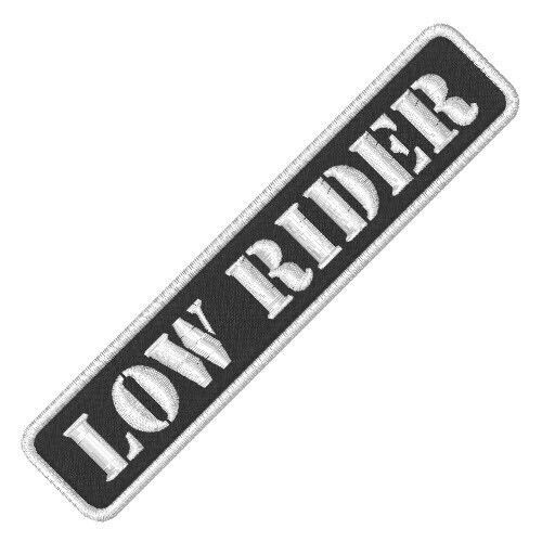 Biker patch/patch, biker low rider, 10 x 2 cm-