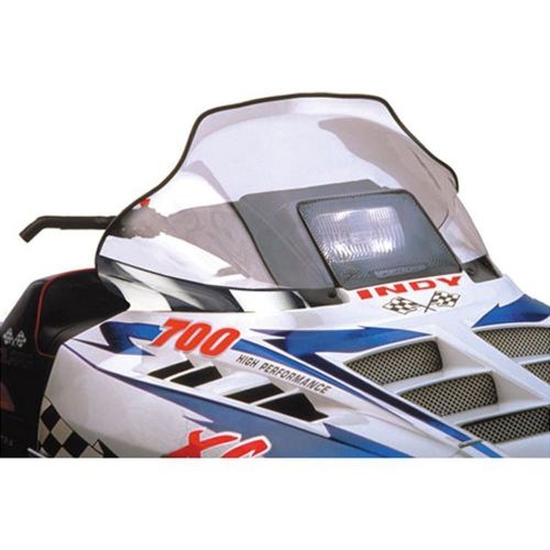 Powermadd 11132 flared windshield -polaris mid-clr/bk-wh fl