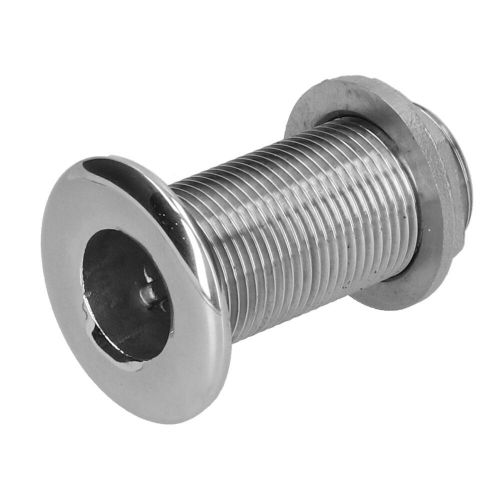 1in thru hull fitting connector 316 stainless steel water drain outlet for