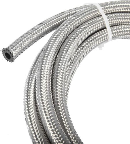 X autohaux 15 ft 12an fuel hose an12 3/4&#034; universal braided stainless 15 ft.