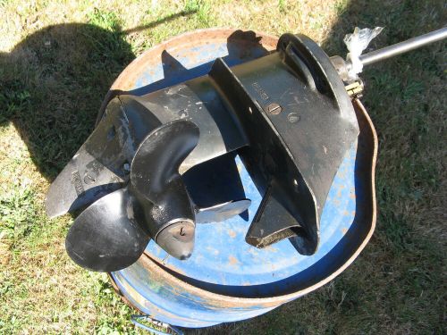 1968 johnson 9.5hp outboard lower end w gearcase &amp; propeller mq-14d evinrude vtg