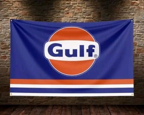 Gulf  workshop/mancave advertising fan flag/banner