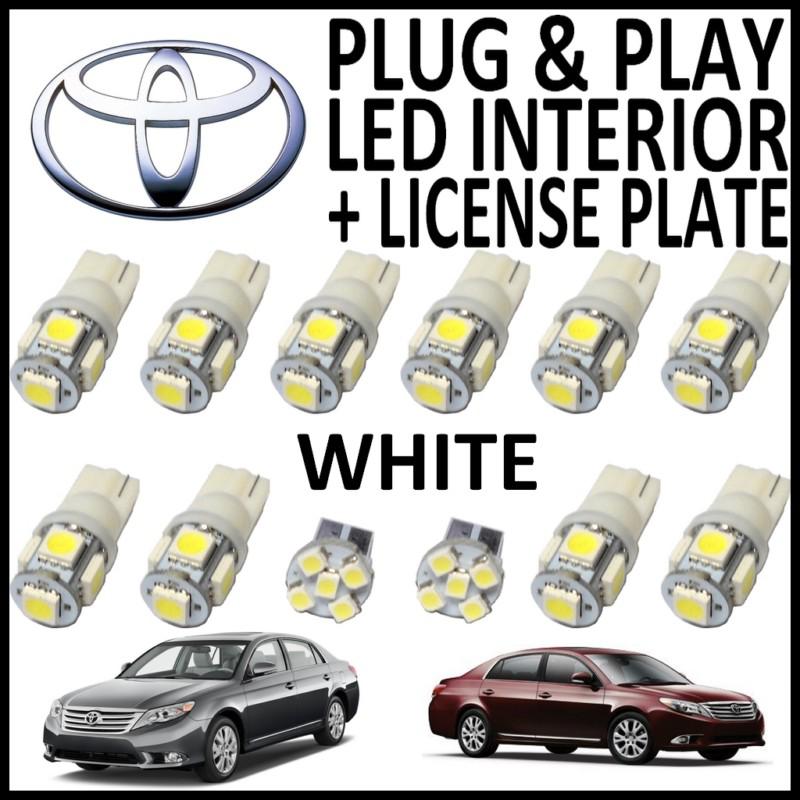 12x green led lights interior package kit for 2005-2012 toyota avalon ta1g