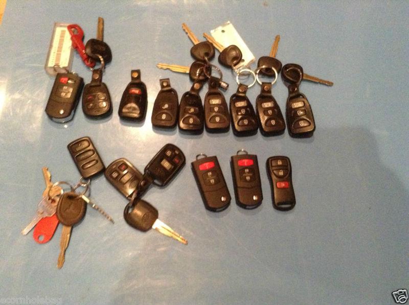 Big lot 15 smart key fobs hyundai mazda kia  etc car truck suv nr!