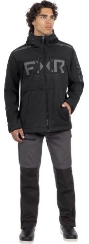 Fxr helium pro mens softshell jacket black/charcoal