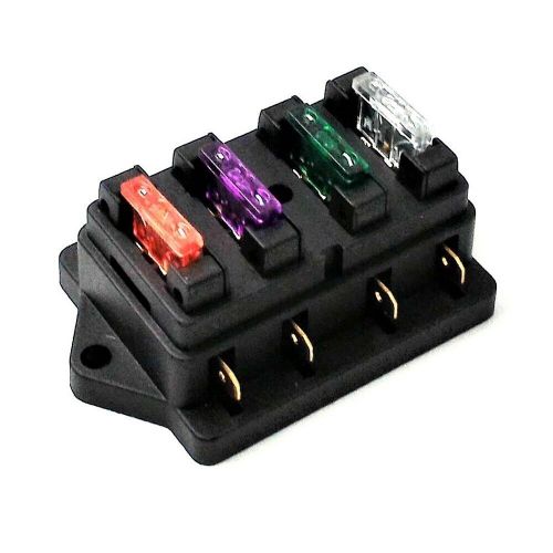 High quality 4 way blade fuse holder box for car boat 12v 24v easy installation