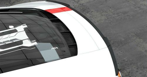 Carbon fiber rear trunk spoiler wing cover trim for audi r8 coupe 2016-2019 2018