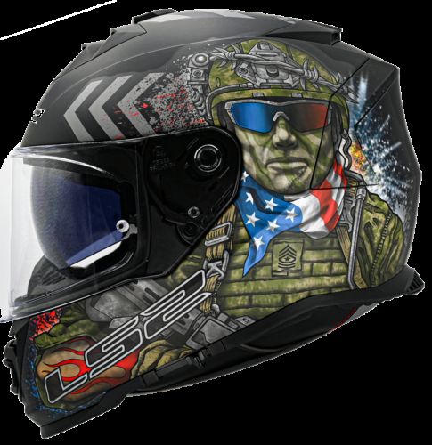 Ls2 helmets assault commando full face motorcycle helmet w/ sunshield