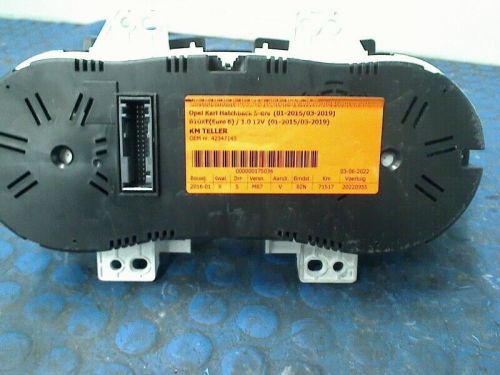 Speedometer opel karl hatchback 5-drs 1.0 12v (b10xe (euro 6)) 2016 42347143-