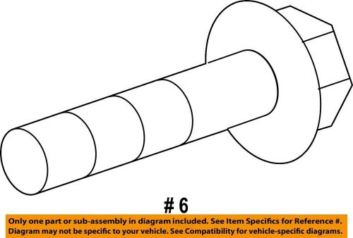 Gm oem stabilizer sway bar-rear-stabilizer link bolt 11518630