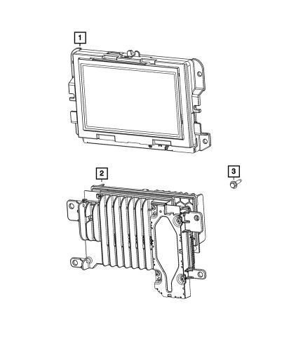 Genuine mopar multi media radio 68581510ae