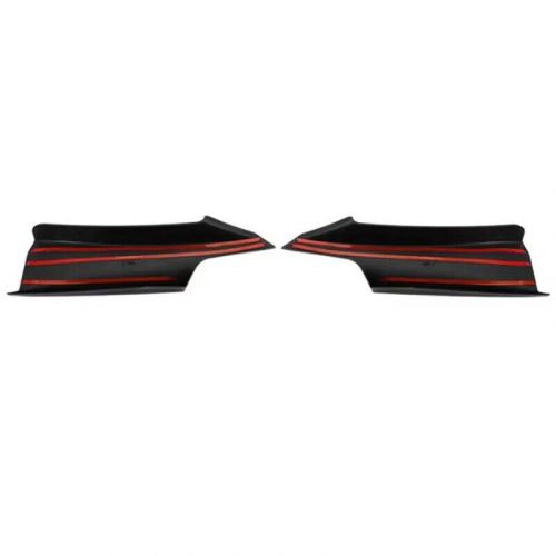 2x car black front bumper lip splitter canards spoiler for bmw f30 m sport 12-19