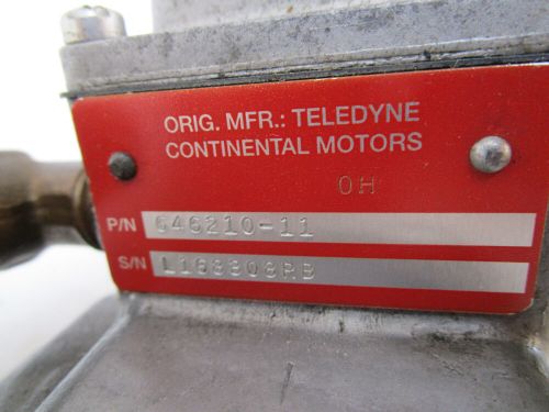 Untested tcm fuel pump p/n 646210-11 teledyne continental motors