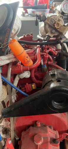 Beta marine 3 cylinder marine diesel engine , running take-out with transmission