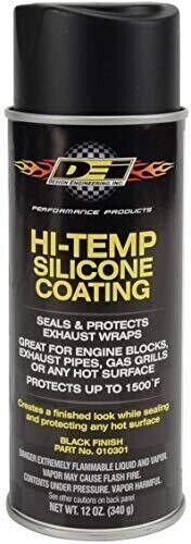 Dei hi-temp silicone coating spray - 12 oz. can black finish part #10301