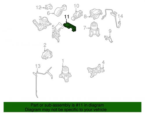 Genuine nissan mount bracket 11332-jp00b